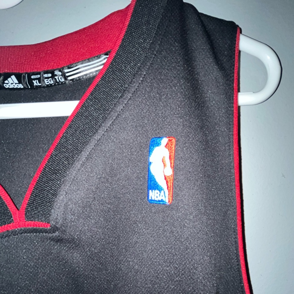 Dwayne Wade Black #3 Miami Heat adidas Authentic NBA Throwback Basketball Jersey - Picture 7 of 11